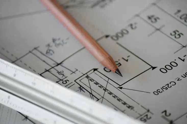 un plan de placard sur la table