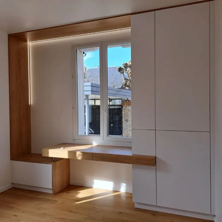 Installation professionnelle d'agencement intérieur en bois à Marseille 11e